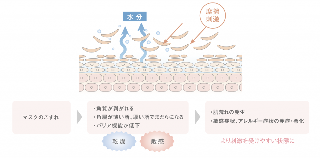 長期間にわたるマスクの着用 肌に与える影響は Acseine Library 美容情報